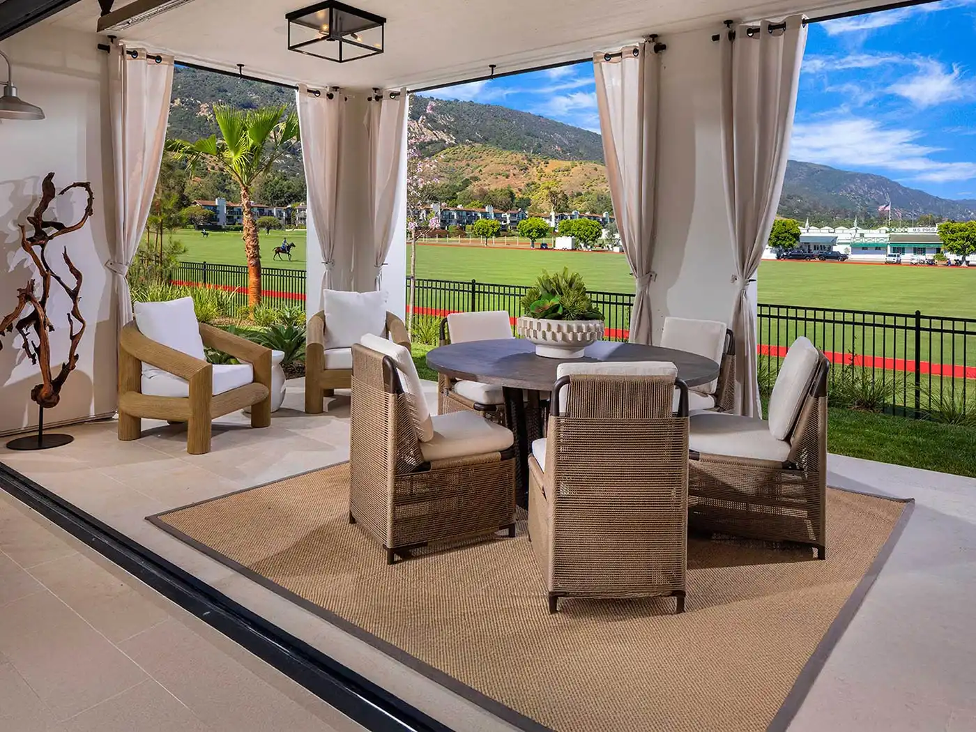 covered outdoor seating area