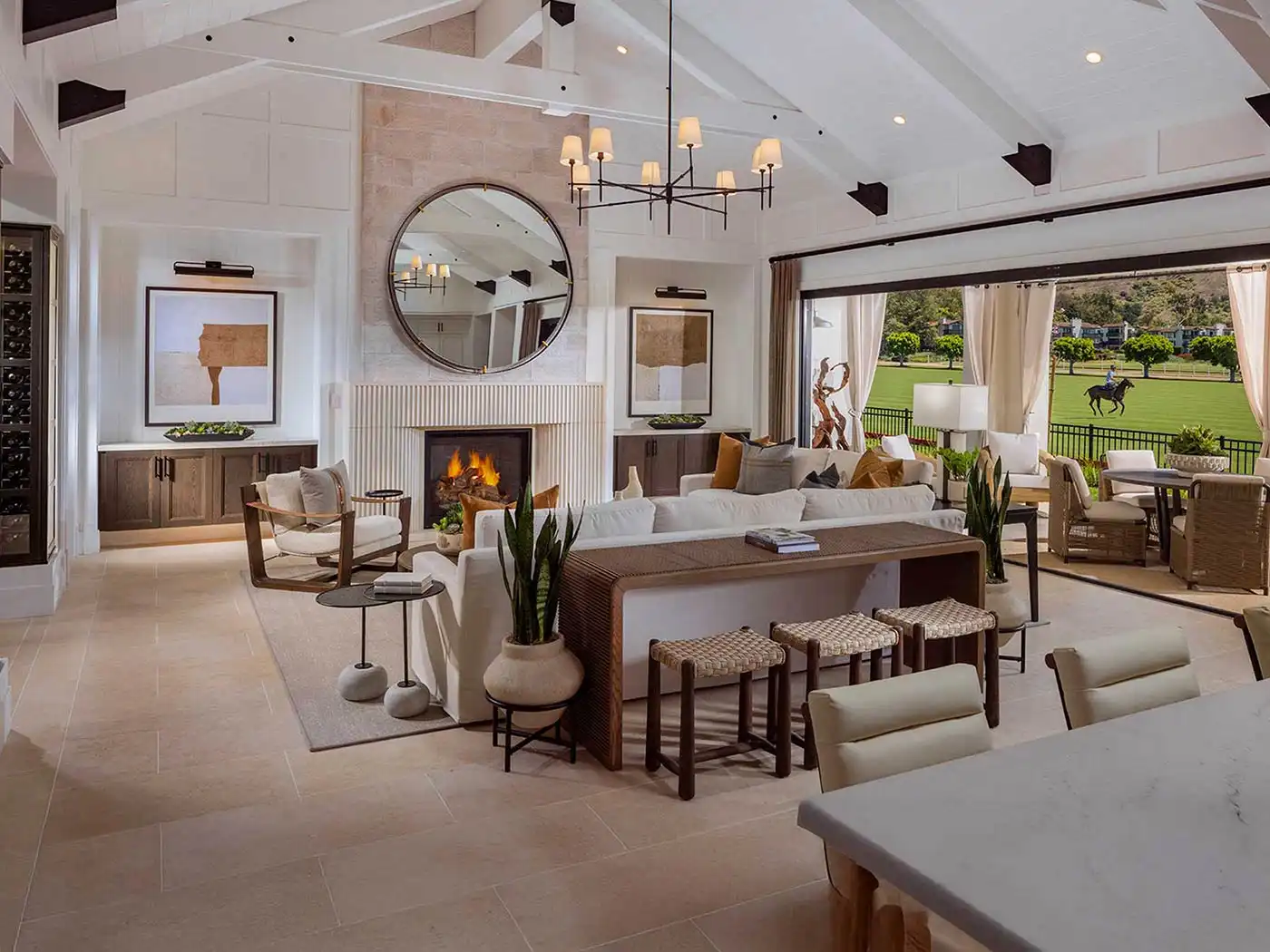 living room and kitchen design